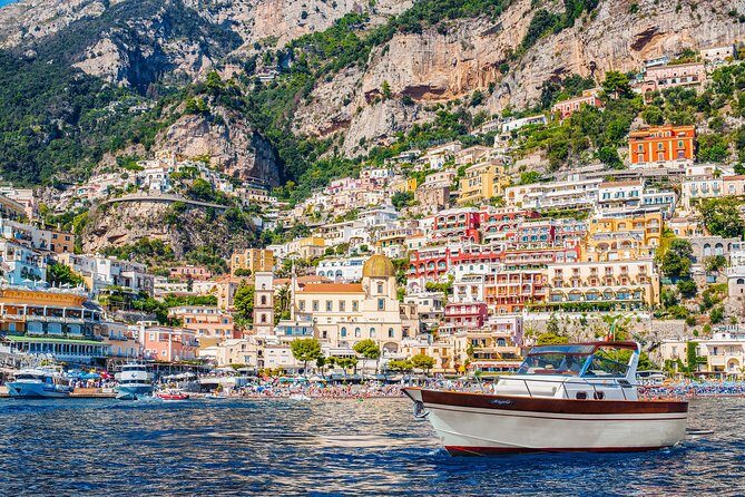 Amalfi Coast Boat Tour With Pickup from Sorrento Area Hotels - Swim stop and cave photo moment: the non-town highlight