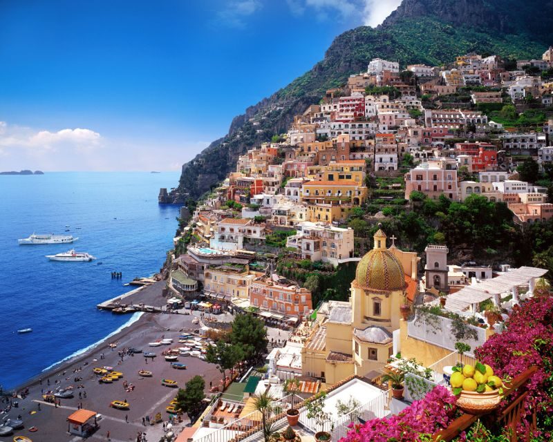 Amalfi Coast by Vintage Fiat 500 or 600 - Amalfi: cathedral square, walking, and the right kind of town stop