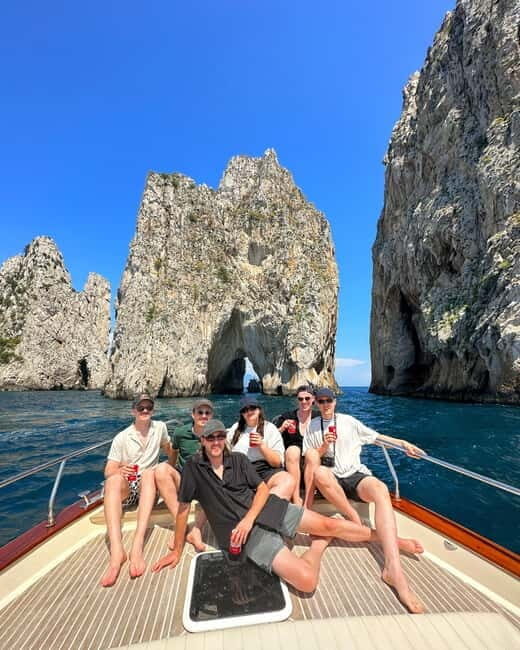 Capri and Blue Grotto Day Tour From Sorrento with 8 People - Capri city center: using your 3 hours wisely