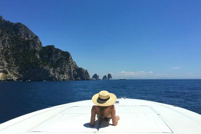 Capri and Positano Private Boat Excursion - Marina Piccola and the rocky beach stop