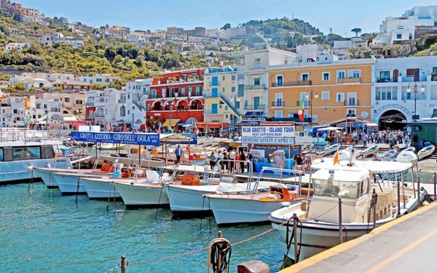 Capri: DIY Day Trip with Blue Grotto, Funicular & Lunch - Mount Solaro chairlift from Piazza Vittoria: the view you pay for