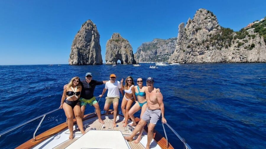 Capri: Exclusive Boat Tour of Hidden Gems with Swimming - What’s onboard: limoncello tasting, prosecco, and real relaxation