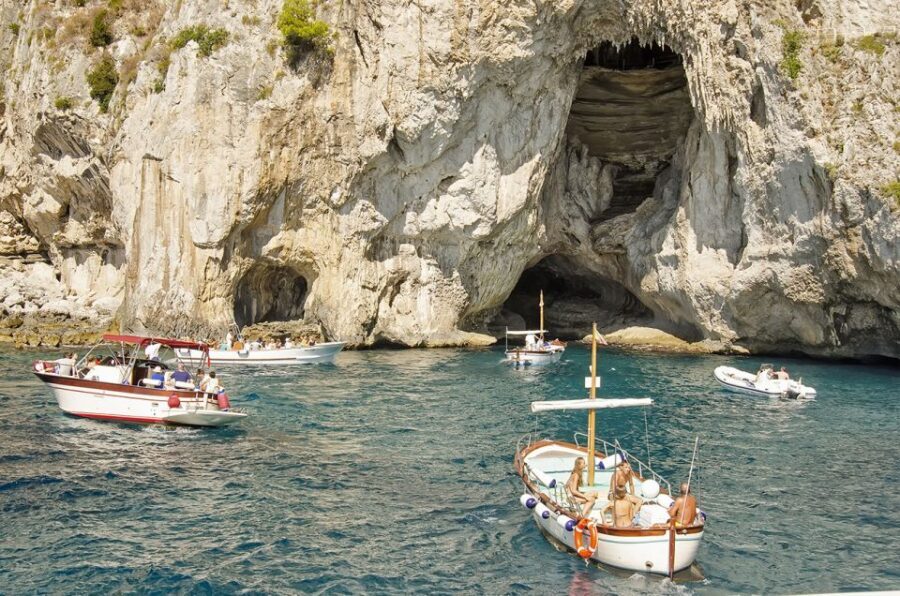 Capri Private Full-Day Boat Tour from Sorrento - Blue Grotto and the grotto circuit: what you can expect at each stop