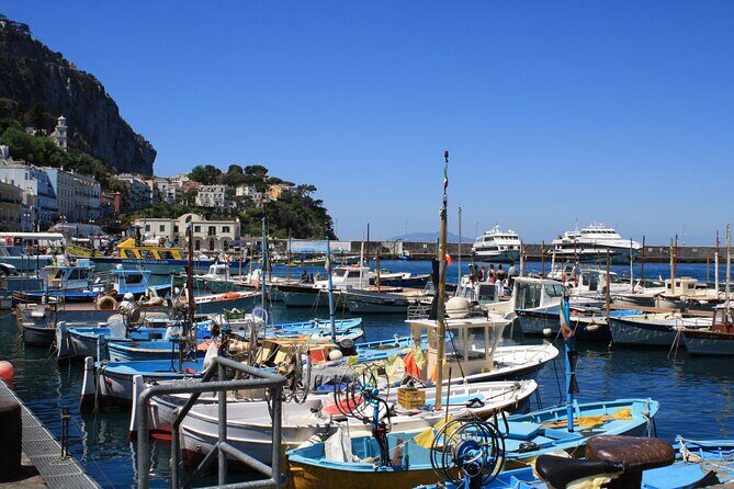 Discover Capri from Sorrento | Semi-Private Day Tour - Anacapri open-top taxi, Monte Solaro chairlift, and Augustus Gardens