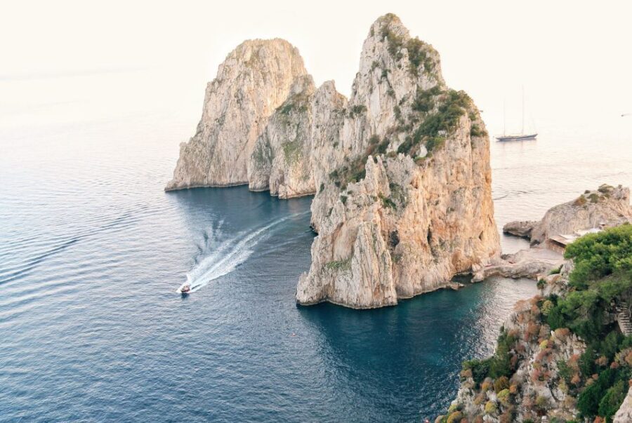 From Amalfi Coast: Capri and Anacapri Full-Day Guided Trip - Capri by Boat: Faraglioni, Green Grotto Views, and Villa Malaparte From the Water