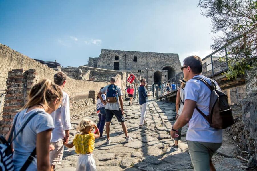 From Naples: Pompeii Skip-the-Line Guided Tour - Theater District and Terme Stabiane: art, entertainment, and everyday rhythms