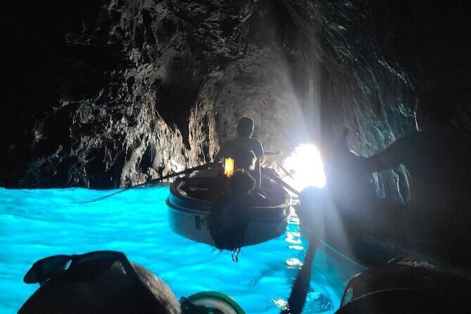 From Sorrento: Capri & Blue Grotto Boat Day Tour Up to 8 People - On-board comfort: prosecco, masks, shower, and what to bring