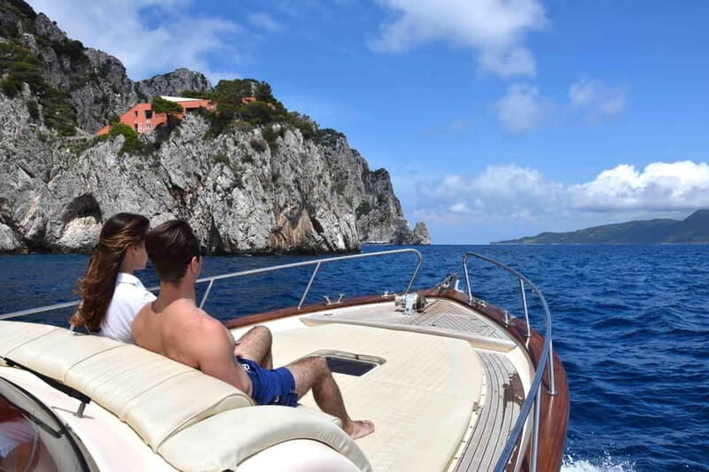 From Sorrento: Capri Boat Cruise with Swimming and Prosecco - Capri town: guided orientation, then freedom with real hours