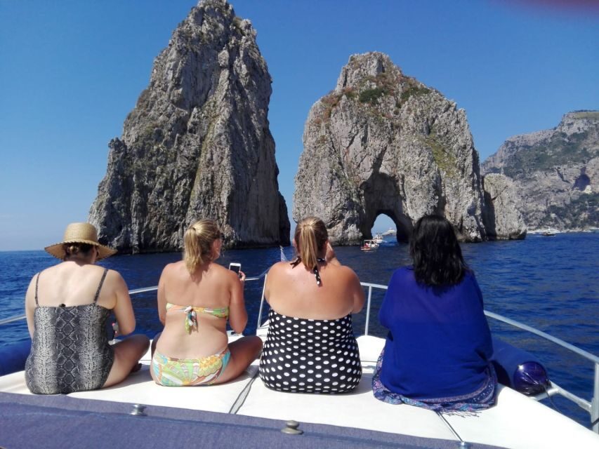 From Sorrento: Capri Boat Trip with Snorkeling and Drinks - The Blue Grotto and other cave stops: what to expect