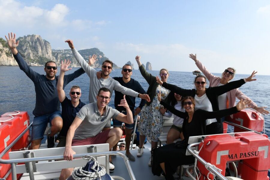 From Sorrento: Guided Tour of Capri and Anacapri - From Sorrento Pickup to Capri Arrival: the day starts with a plan
