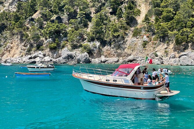 Full day in Capri with Fratelli Aprea 32 Feet - Grotta Verde: crystal-green water and a cave visit you’ll remember