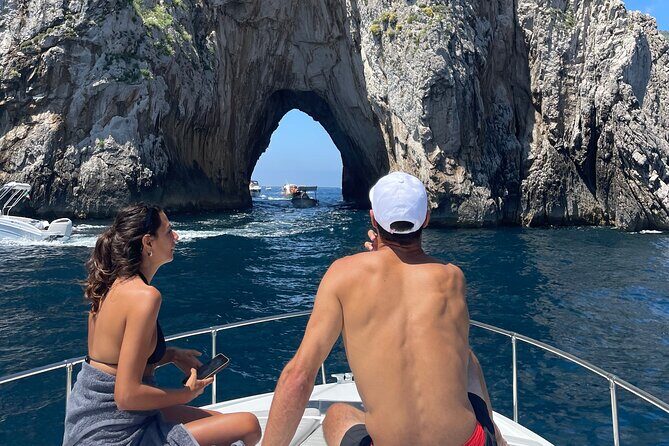 Full day private boat tour to the Island of Capri - Grotta Rossa and White Cave: Fast Color Stops With Zero Land Hassle