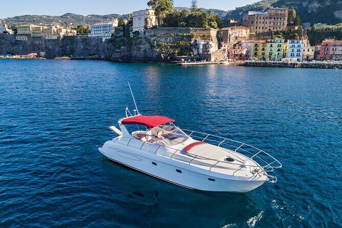 Luxury Private Boat Tour from Sorrento to Amalfi Coast– Shamal 40 - The Furore Fjord swim stop: a small 25-meter beach with big payoff