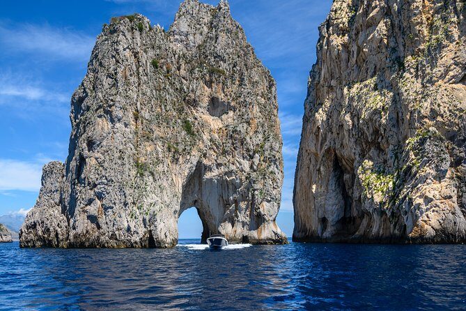 One Day Private Boat Tour of Capri - Capri sea caves: Coral, White, Green, and the Blue Grotto