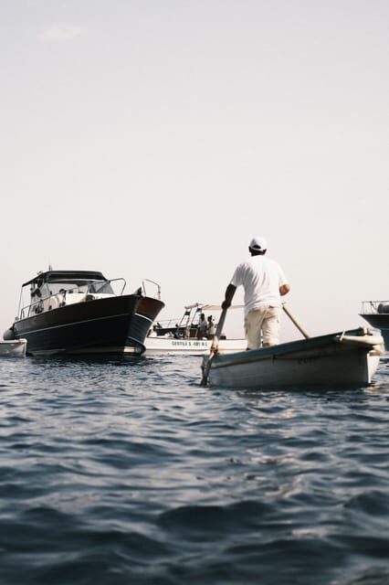 Positano: Capri and Blue Grotto Shared Boat Tour with Drinks - From Positano pickup to Marina Della Lobra: the morning logistics that matter
