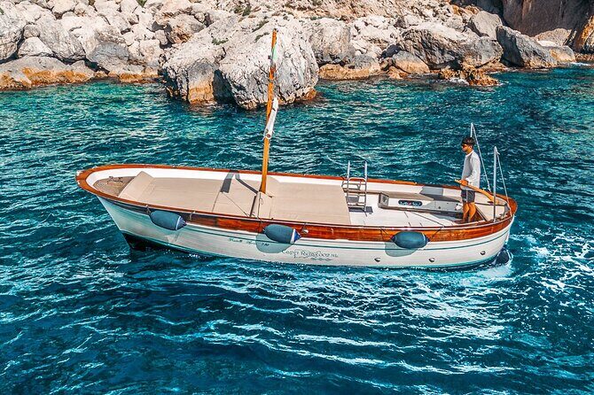 Private Gozzo Boat Tour of Capri Island - Meeting point on Via Cristoforo Colombo and mobile tickets