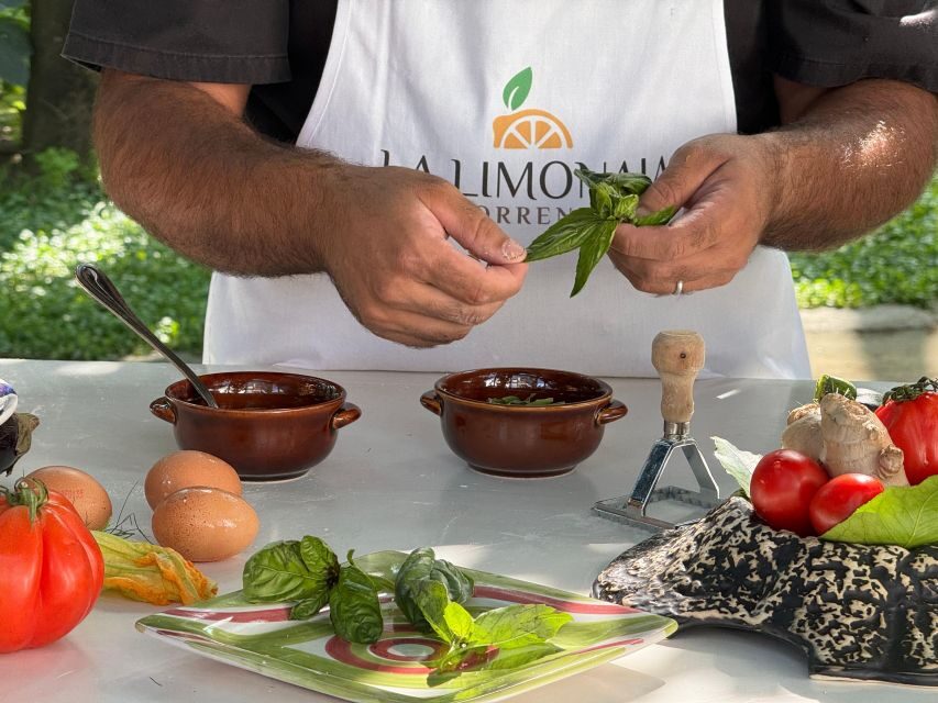 Sorrento: Authentic Italian Cooking Class in a Citrus Grove - Lunch Under the Pergola: Wine, Limoncello, and the Social Part
