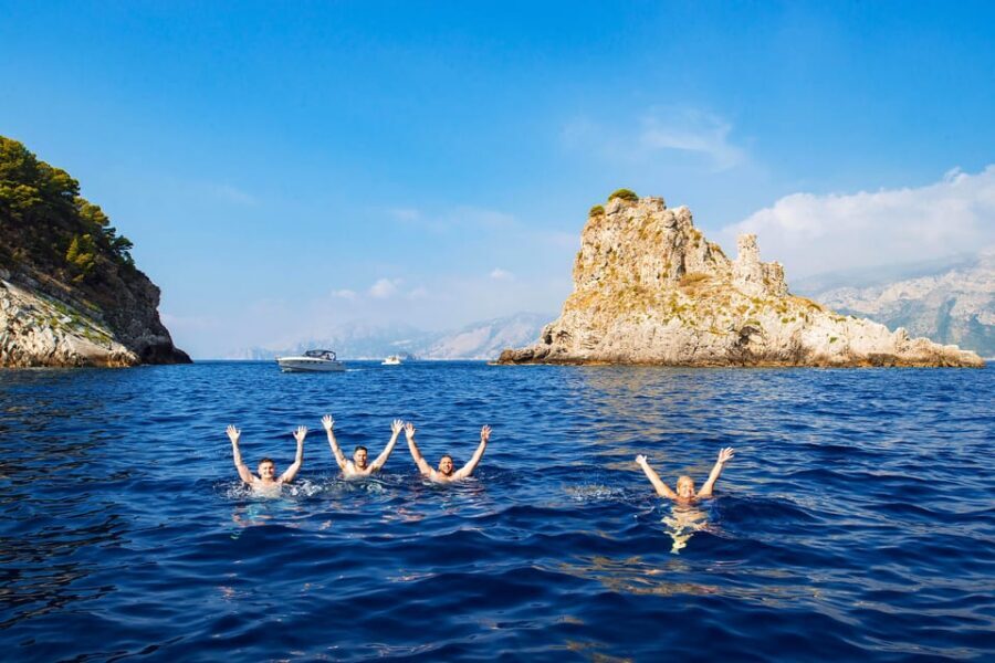 Sorrento Coast 2 Hours Shared Boat Tour with Swimming Stop - Bagni della Regina Giovanna and Villa Pollio Felice: what you’re really seeing