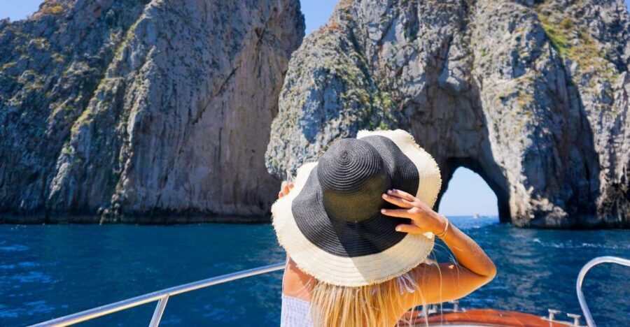 Sorrento Coast and Capri Full-Day Boat Tour - Sorrento Peninsula cruise: Marina Grande, Roman ruins, and a rock waterfall