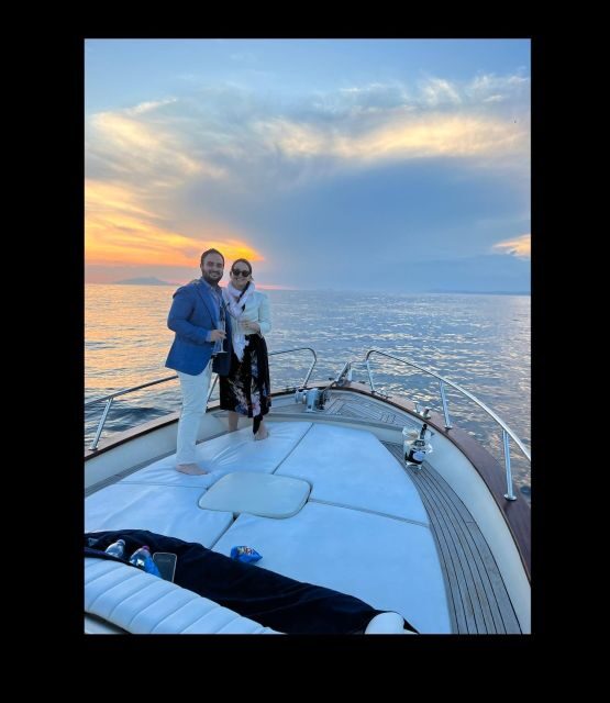 Sorrento: Luxury Private boat drinking & watching the sunset - Via Marina Piccola starting point: what to do before you board