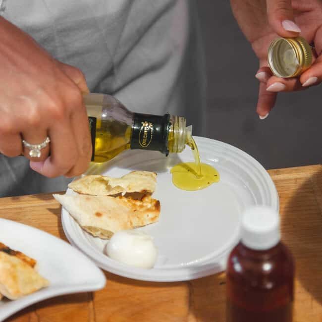 Sorrento: Pasta Making Class - Welcome tastings: olive oil, mozzarella, focaccia, and local wine