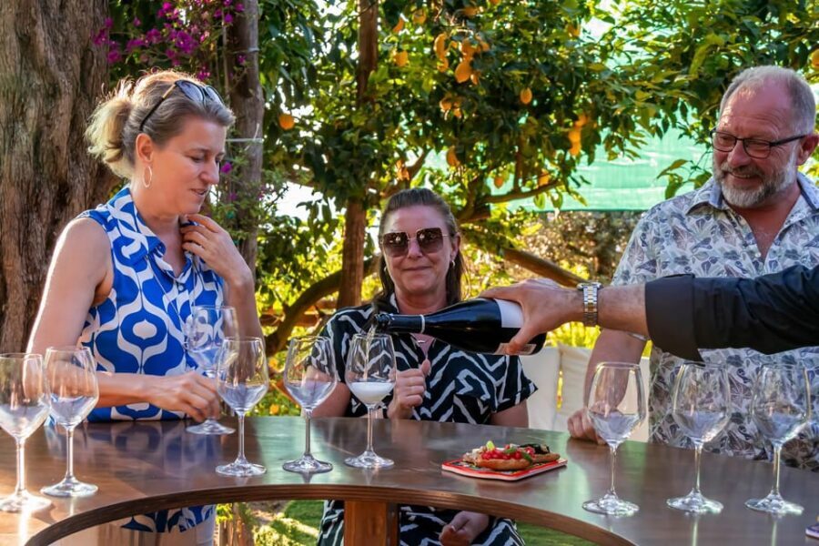 Sorrento: Wine Tasting Overlooking the Sea in a Lemon Grove - The rustic farmhouse garden in the Sorrento Hills