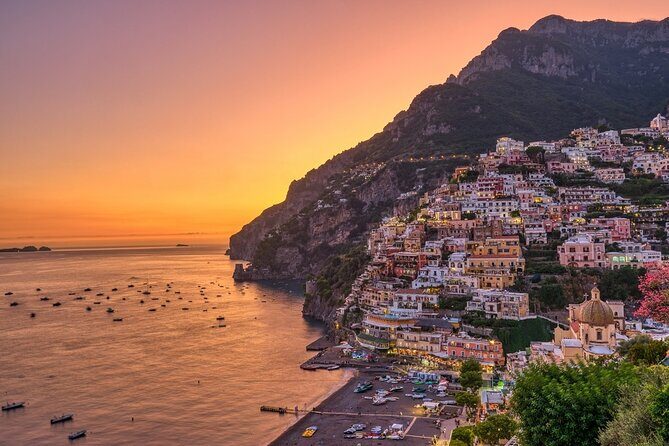 Sunset boat tour of the Amalfi Coast - Stop 4: Praiano’s Marina di Praiano and the Africana cave