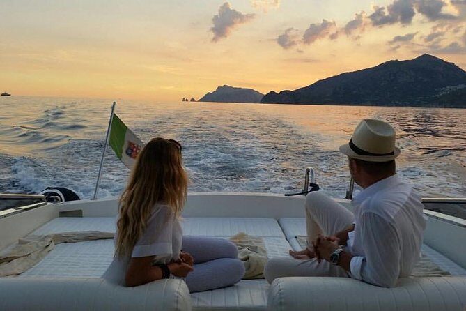 Sunset Cruise from Positano, Praiano, Amalfi, Minori or Maiori - Praiano: whitewashed stairways and terraces with lemon energy