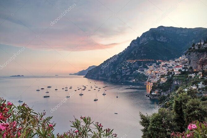 Sunset Private Boat Tour Experience in Positano - Stop 2: Praiano at sunset near La Praia beach
