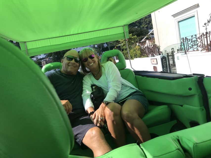 Unforgettable tour of Capri with special convertible coach - Riding the Convertible Capri Taxi Coach Like a Local